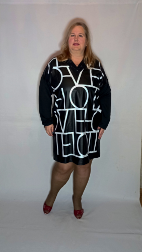 Платье-туника "Шик" ( белый) (Киргизия, разные фабрики) — размеры 62