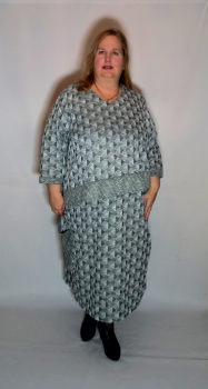 платье "Венера" сине-серый платье "Венера" сине-серый