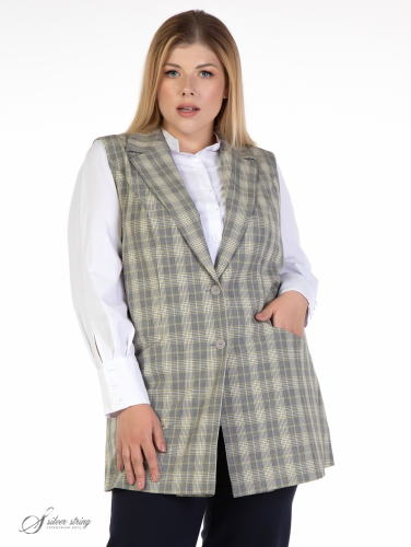 Жилет 33111973-01-10 (Серебряная нить, Москва) — размеры 62, 64, 66, 68